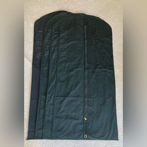 Set of 4 J. Crew black garment bags